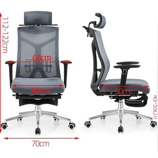  Ghế công thái học Ergonomic A2009 có kê chân ngả lưng 170 độ giúp thư giãn cơ lưng và vai khi làm việc lâu dài 