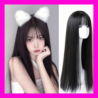 [TẶNG LƯỚI] Tóc giả thẳng nguyên đầu , Tóc giả đẹp cả đầu tự nhiên -TG87