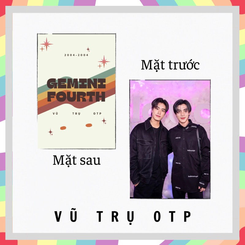 Set 9 card bo góc GEMINIFOURTH