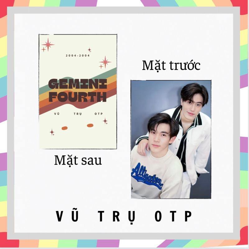 Set 9 card bo góc GEMINIFOURTH