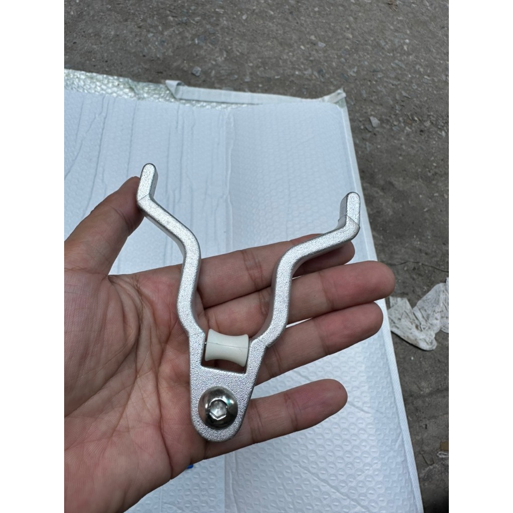 Đầu gác câu đài sừng trâu con lăn 4 màu: đen, đỏ, xanh, bạc