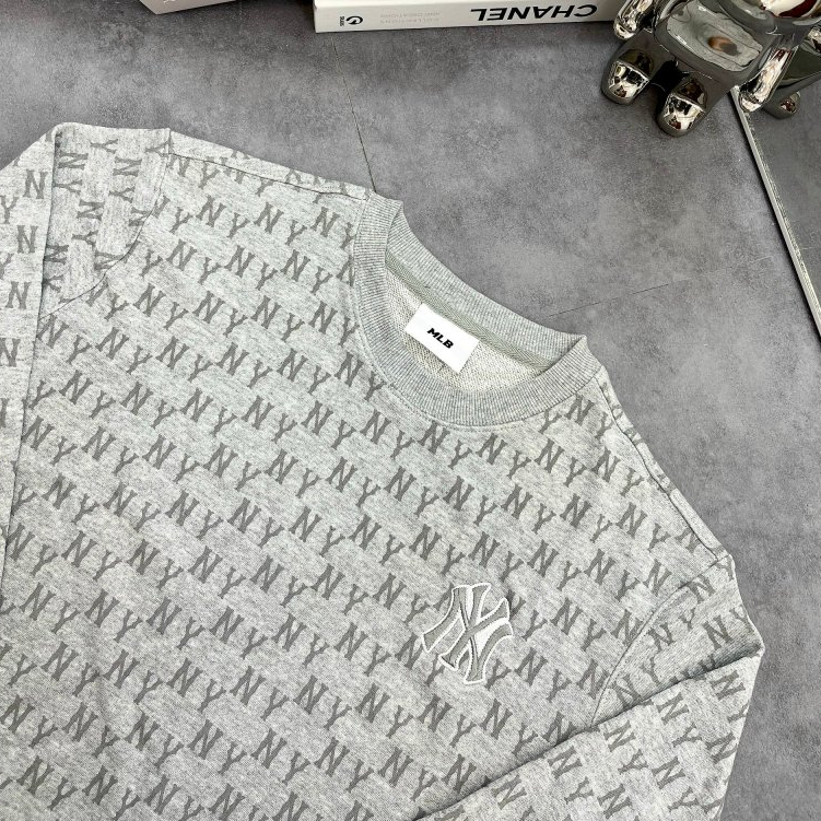 Áo nỉ Sweater nam nữ MLB NY Yankees nhiều màu hàng xuất dư cao cấp phong cách Hàn Quốc