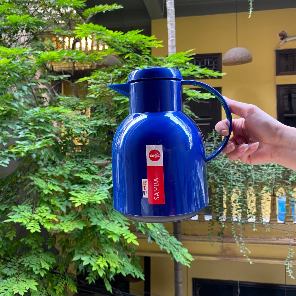 Bình Nước Giữ Nhiệt 1L EmSa SamBa Nhiều Màu Bình Ấm Nhựa Đựng Nước Nóng Lạnh Để Bàn Gia Đình