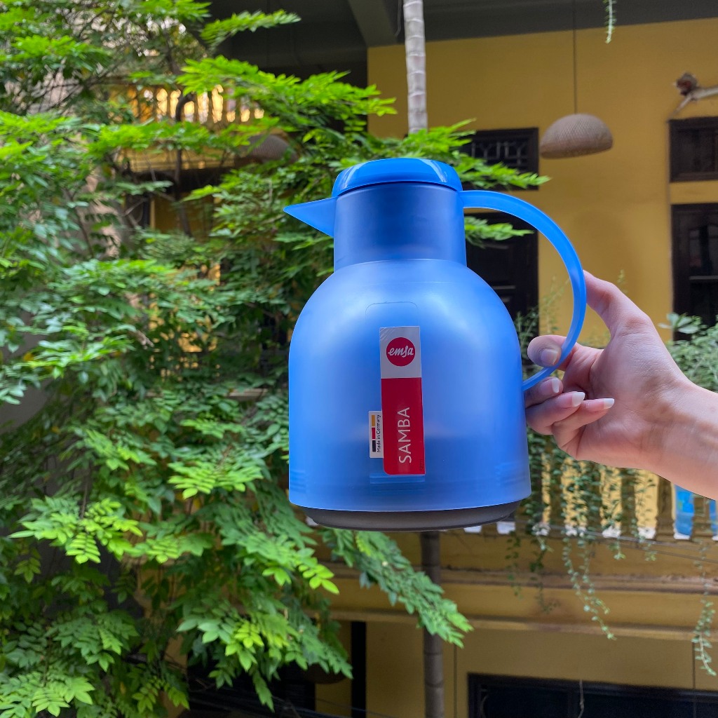 Bình Nước Giữ Nhiệt 1L EmSa SamBa Nhiều Màu Bình Ấm Nhựa Đựng Nước Nóng Lạnh Để Bàn Gia Đình