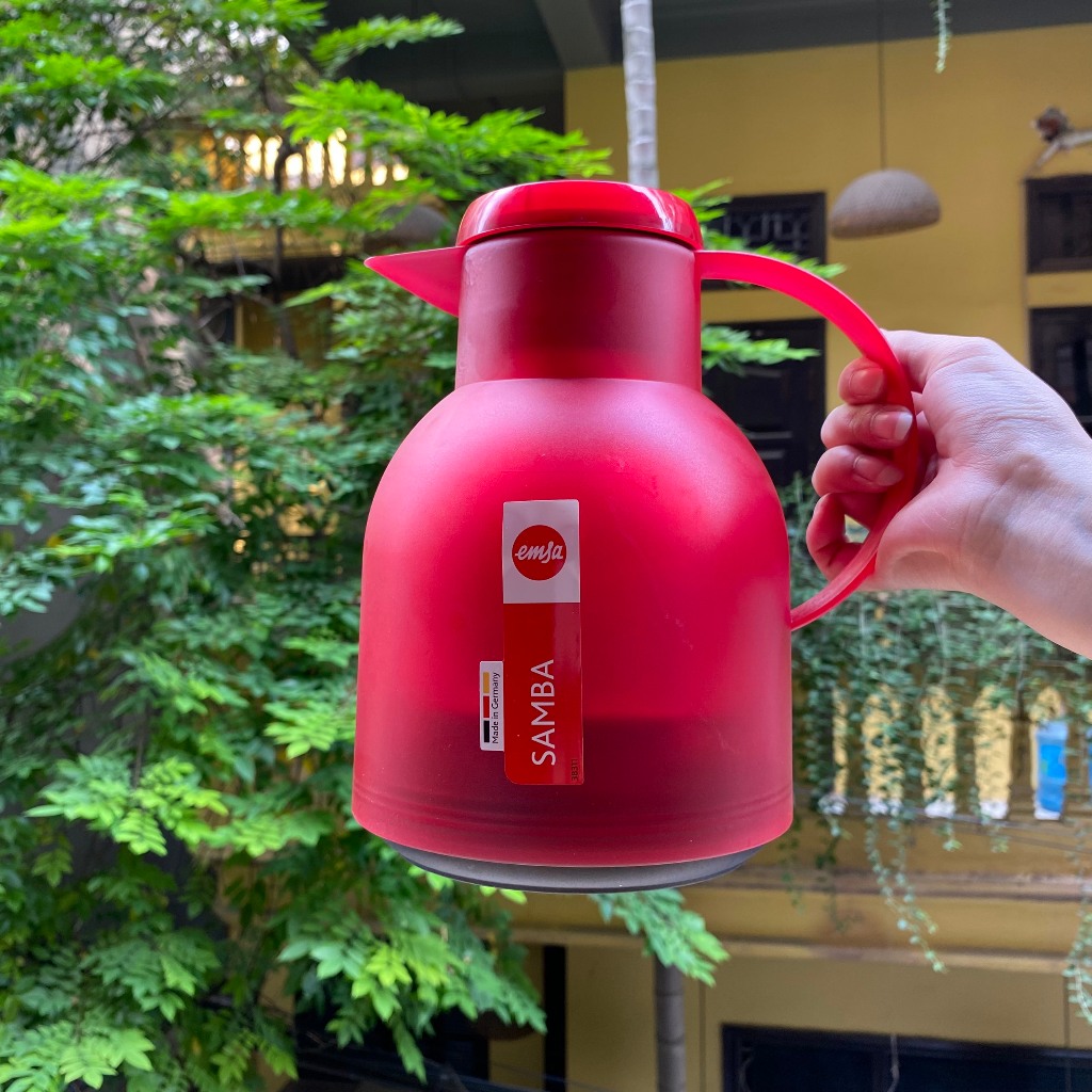 Bình Nước Giữ Nhiệt 1L EmSa SamBa Nhiều Màu Bình Ấm Nhựa Đựng Nước Nóng Lạnh Để Bàn Gia Đình