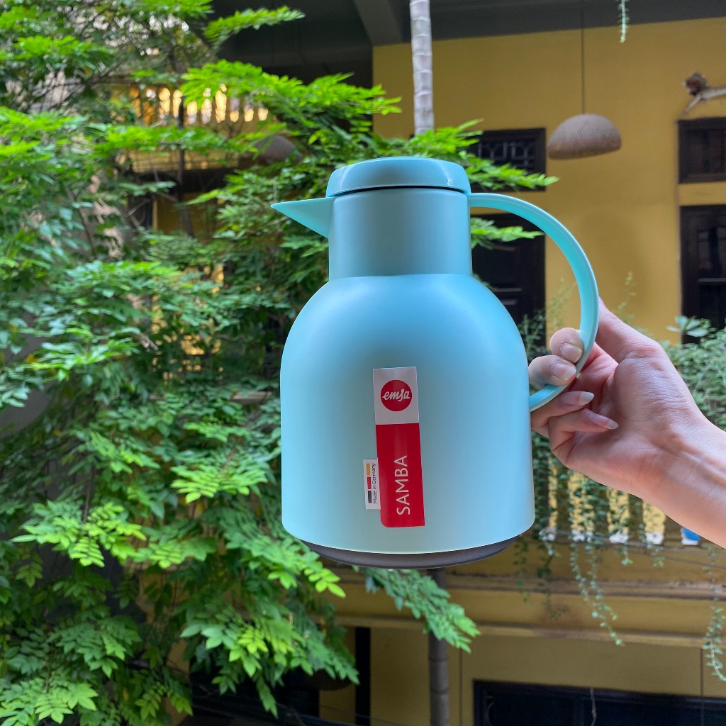 Bình Nước Giữ Nhiệt 1L EmSa SamBa Nhiều Màu Bình Ấm Nhựa Đựng Nước Nóng Lạnh Để Bàn Gia Đình