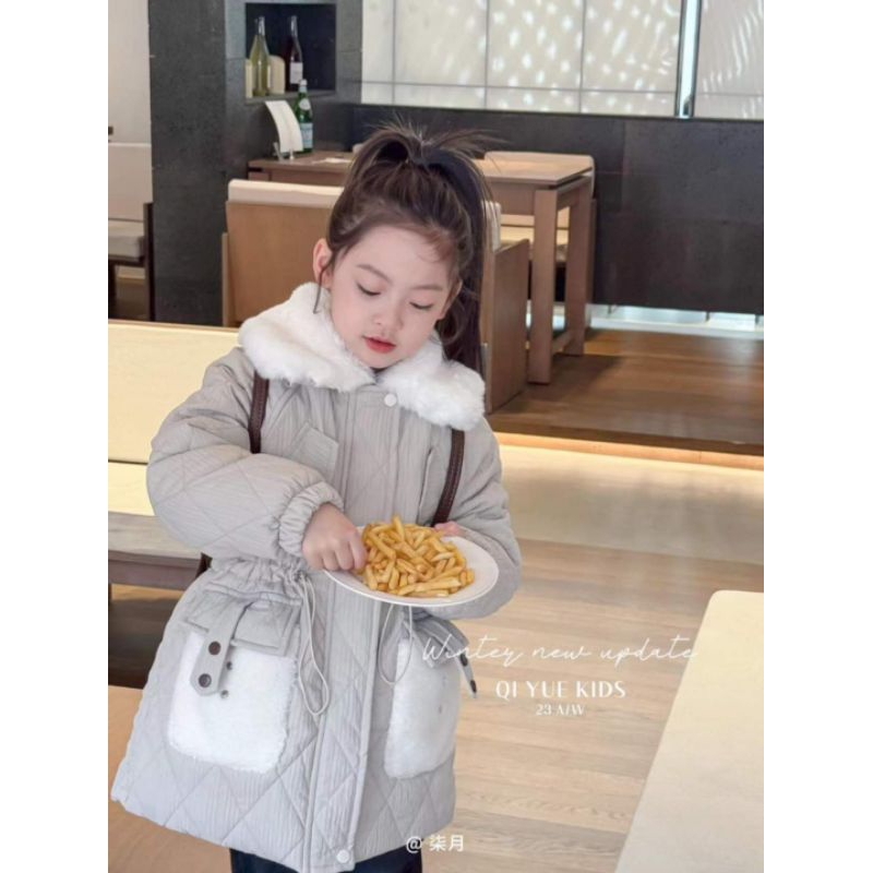 Áo Parka Cổ Lông Cho Bé Sz Nhỡ