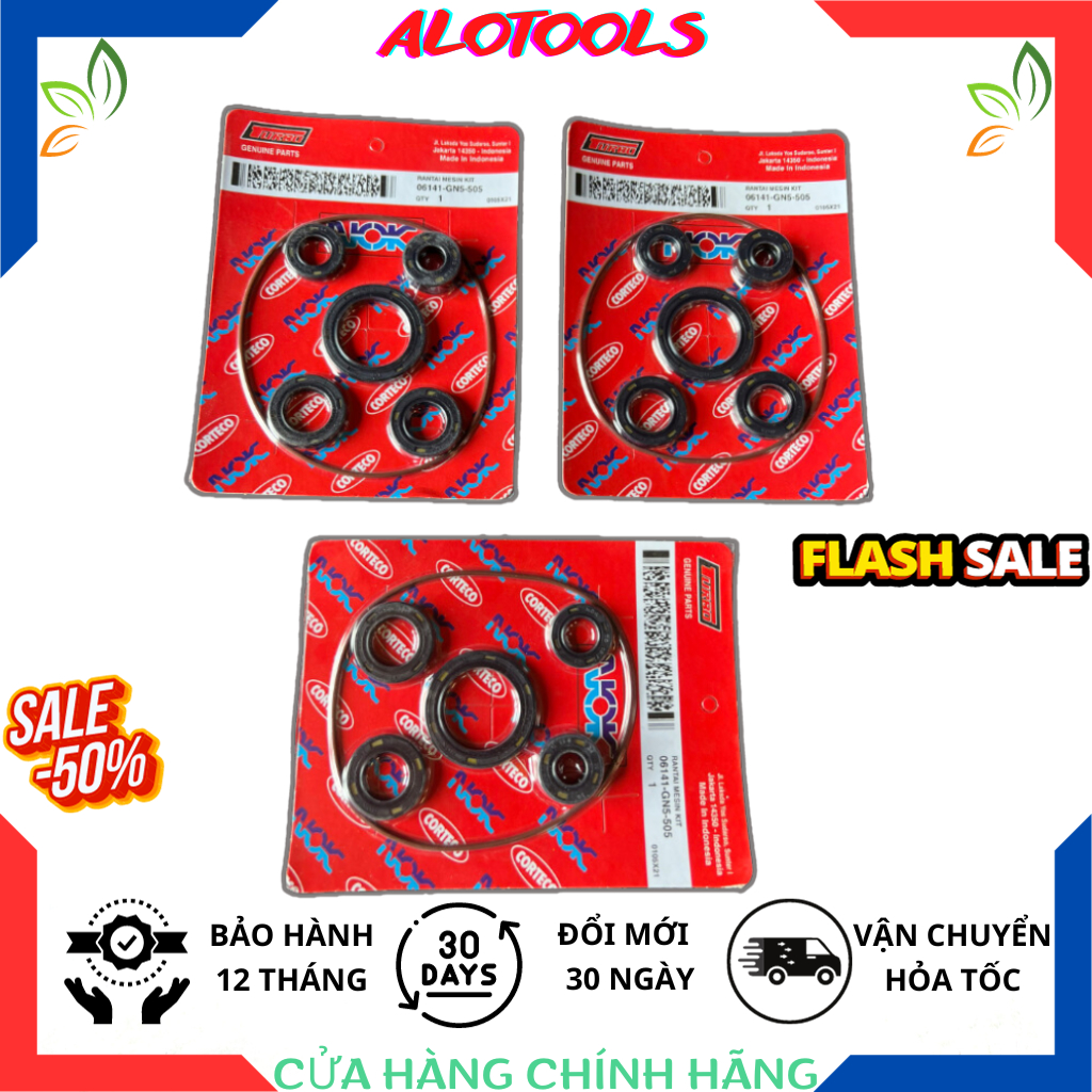 Bộ phớt mâm điện 6 chi tiết Hàng INDONESIA chất lượng cao|Phụ tùng xe máy cao cấp