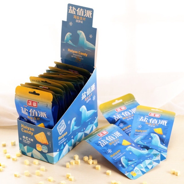 SỈ: 1 hộp 20 gói kẹo ngậm mát lạnh Haiyan