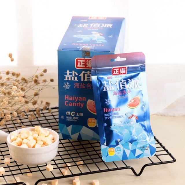 SỈ: 1 hộp 20 gói kẹo ngậm mát lạnh Haiyan