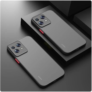Ốp lưng Xiaomi Redmi Note 13 pro 5g - Note 13  5G cao su non trong nhám viền màu chống chơn trượt- không bám vân tay