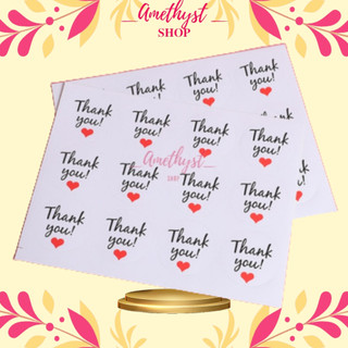 [LẺ 1 Tờ] Tem Dán kt 3.8cm, Sticker Miếng Dán Chữ THANK YOU Giá Rẻ, Đẹp
