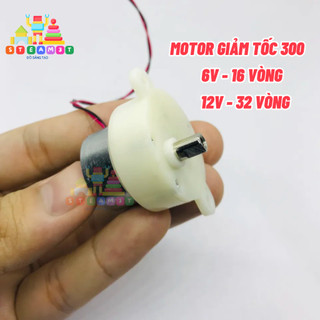 Motor giảm tốc mini 300 điện áp 6V - 12V tốc độ 3.5 - 7.5 vòng - LK0176