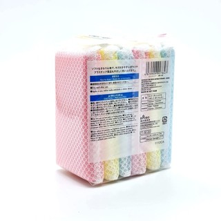 Miếng rửa bát bọc lưới set 5, hàng nội địa nhật bản - 4956810236688