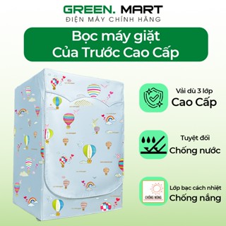 Bọc máy giặt cửa ngang | Áo trùm máy giặt chống bụi chống nước chống nắng |  Tấm phủ máy giặt vải PEVA 3 lớp cao cấp