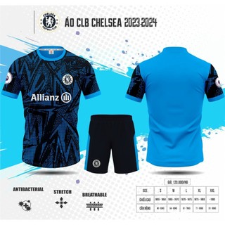 Bộ đồ đá banh chelsea xanh Đen