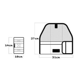 Túi gắn cốt yên xe đạp sử dụng bát gắn ( dùng với cọc yên tăng giảm ) B280