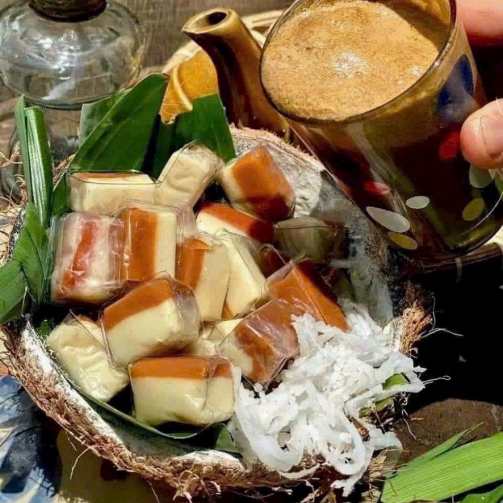 Sỉ 5kg kẹo dừa sáp cà phê muối Bến Tre-đồ ăn vặt