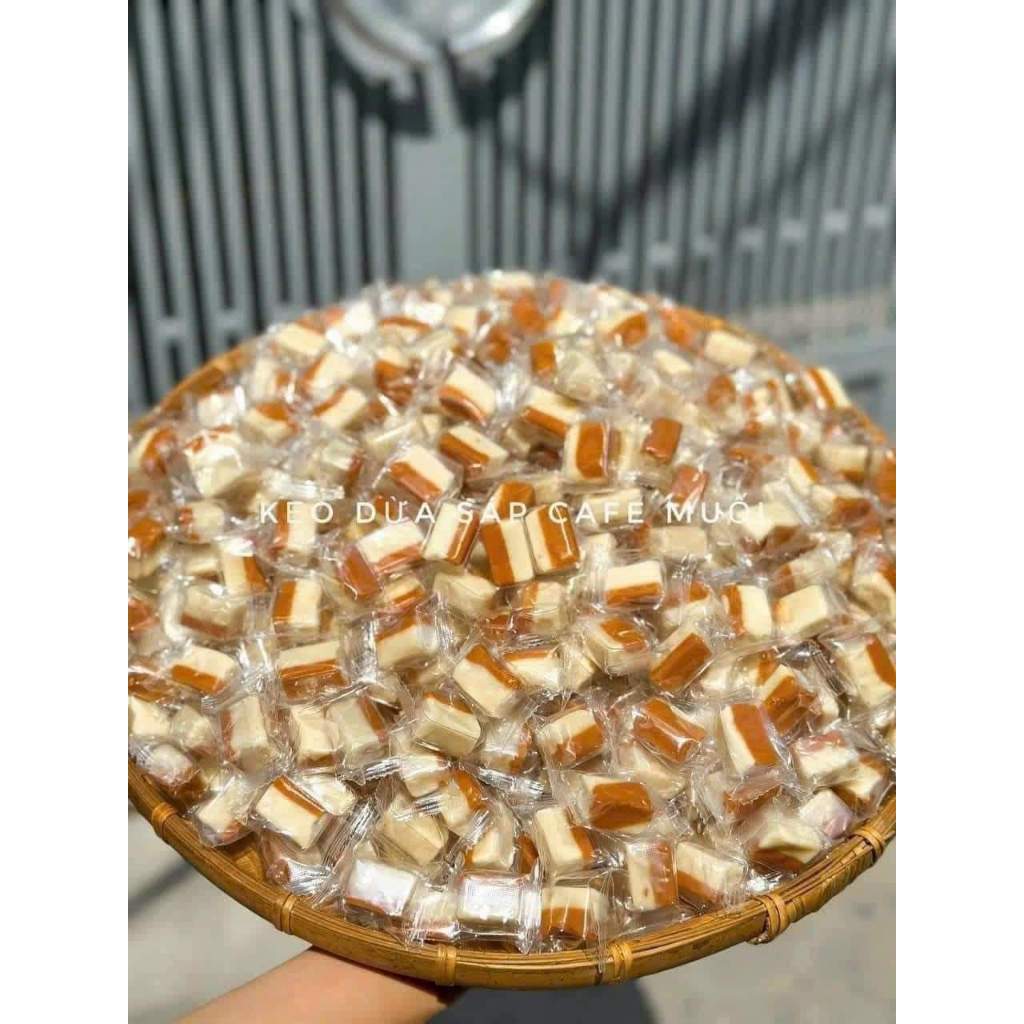 Sỉ 5kg kẹo dừa sáp cà phê muối Bến Tre-đồ ăn vặt