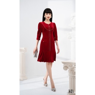 Đầm nhugn cổ tròn nắp túi 2 bên KB CHOOSE TO SHINE DL2150