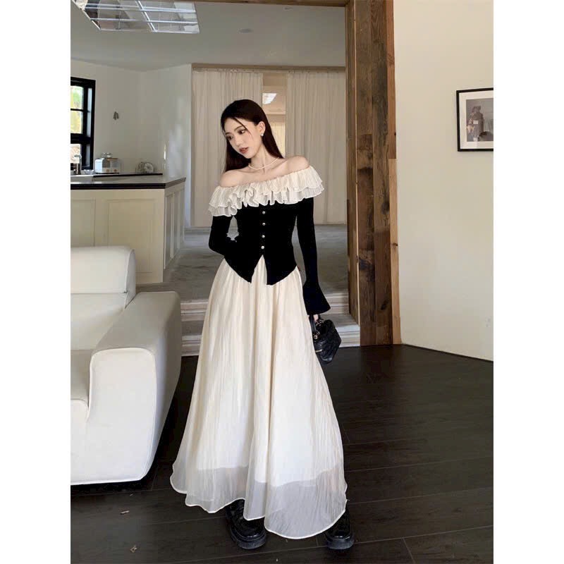 Set Trễ Vai Chân Váy Maxi bigsize