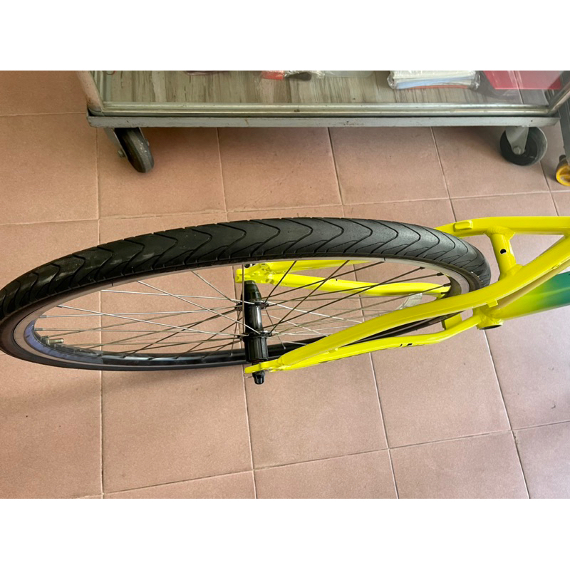 Khung sườn xe đạp thể thao nhôm 700c / 26 inch thắng phanh đĩa sườn mới sơn lại hiệu