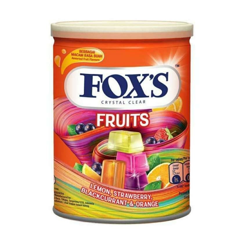 Kẹo trái cây Fox's Fruits, Berries,Fruity Mint 180G