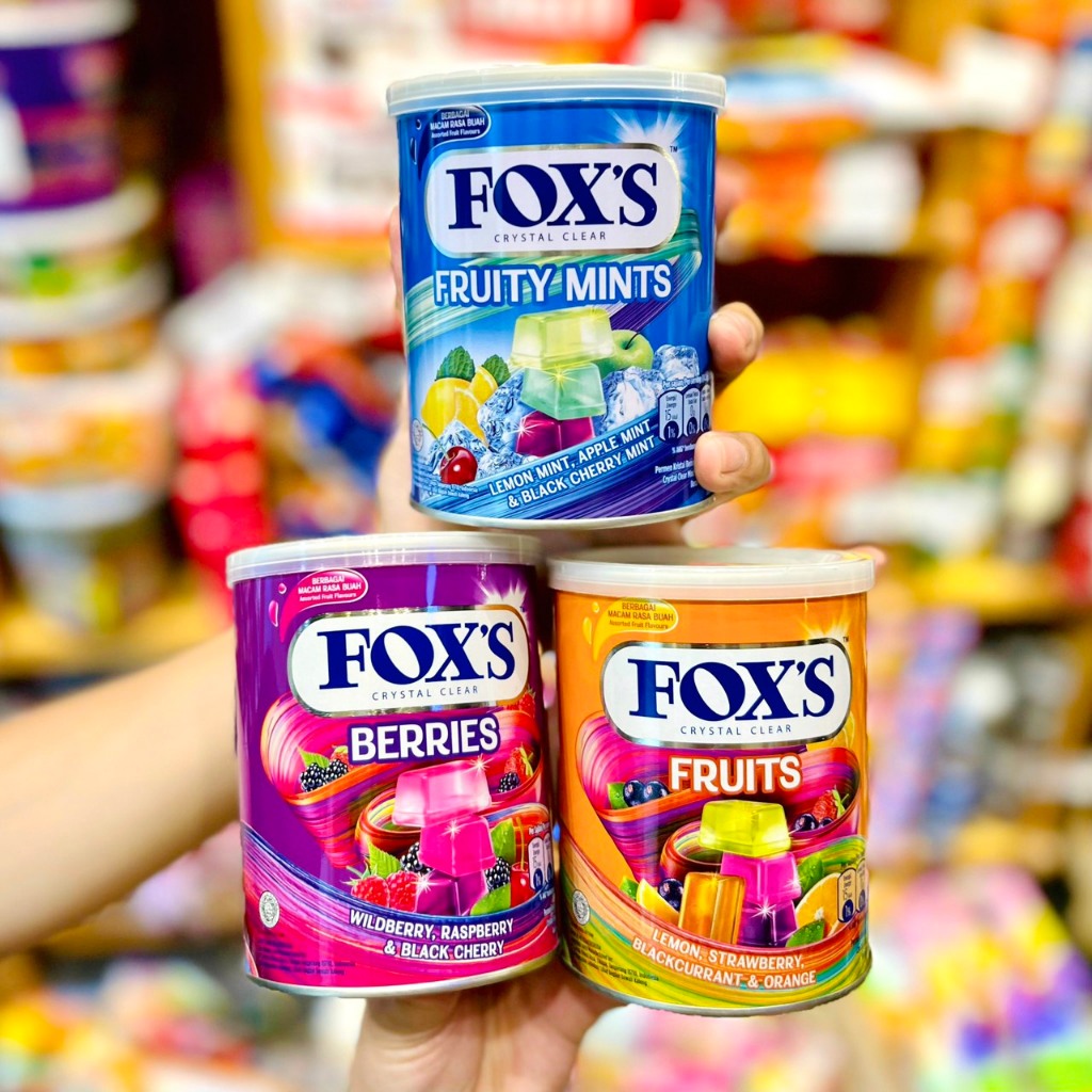 Kẹo trái cây Fox's Fruits, Berries,Fruity Mint 180G