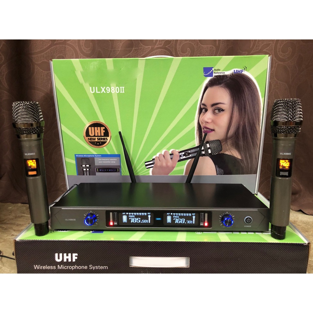 CTY MT Micro Không dây ULX 980 không hú rè rít mic cực hút nhẹ âm chuẩn siêu hay bảo hành 12 tháng