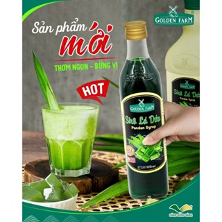 siro LÁ DỨA / LÁ NẾP golden farm 525ml - panda syrup