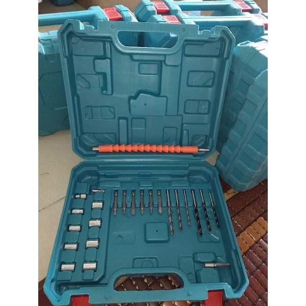 hộp đựng máy khoan pin kèm 24 chi tiết