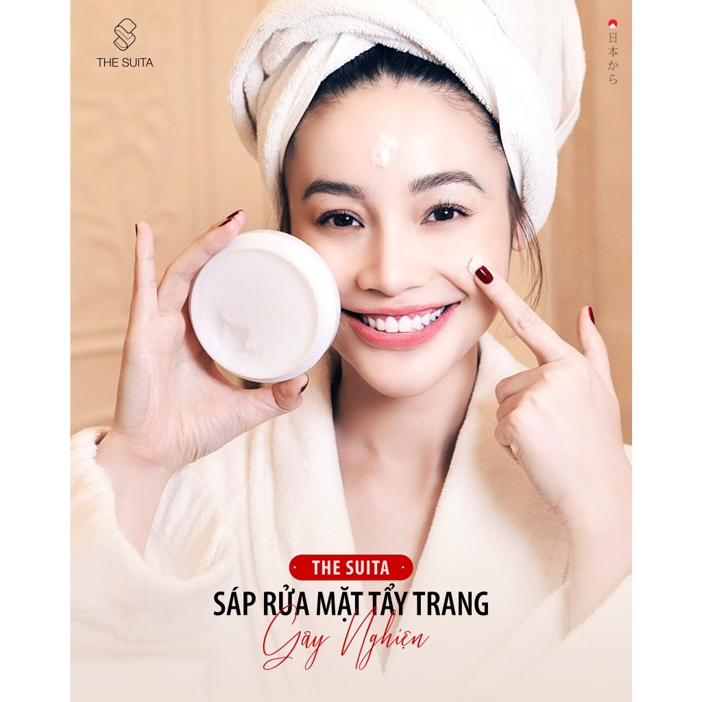Sáp tẩy trang rửa mặt The Suita sạch sâu, da khỏe sáng hồng 60g