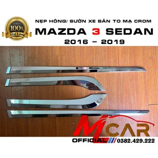 Nẹp sườn xe mazda 3, mazda 3 2016 - 2019 hàng mạ crom cao cấp