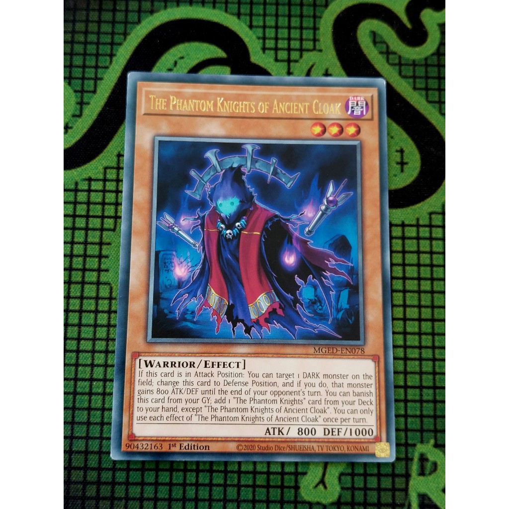 Thẻ Bài Mint90 Yugioh The Phantom Knights of Ancient Cloak - Rare MGED-EN078