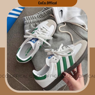 Giày adi.das samba white green xanh lá lai au cao cấp