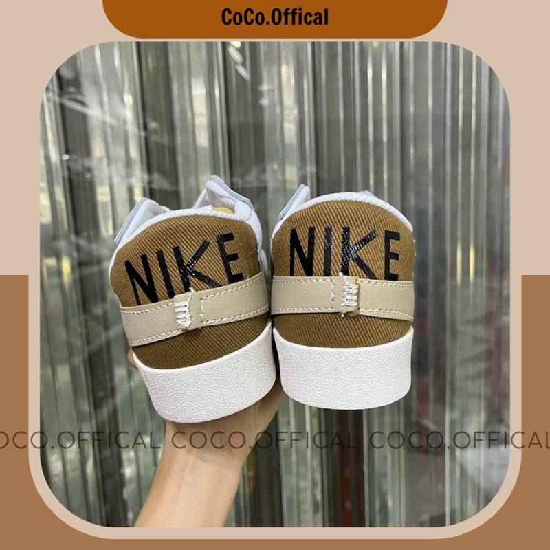 Giày Nai Blazer Low '77 Jumbo Khaki Hazel Rush Da Thật Lai Au