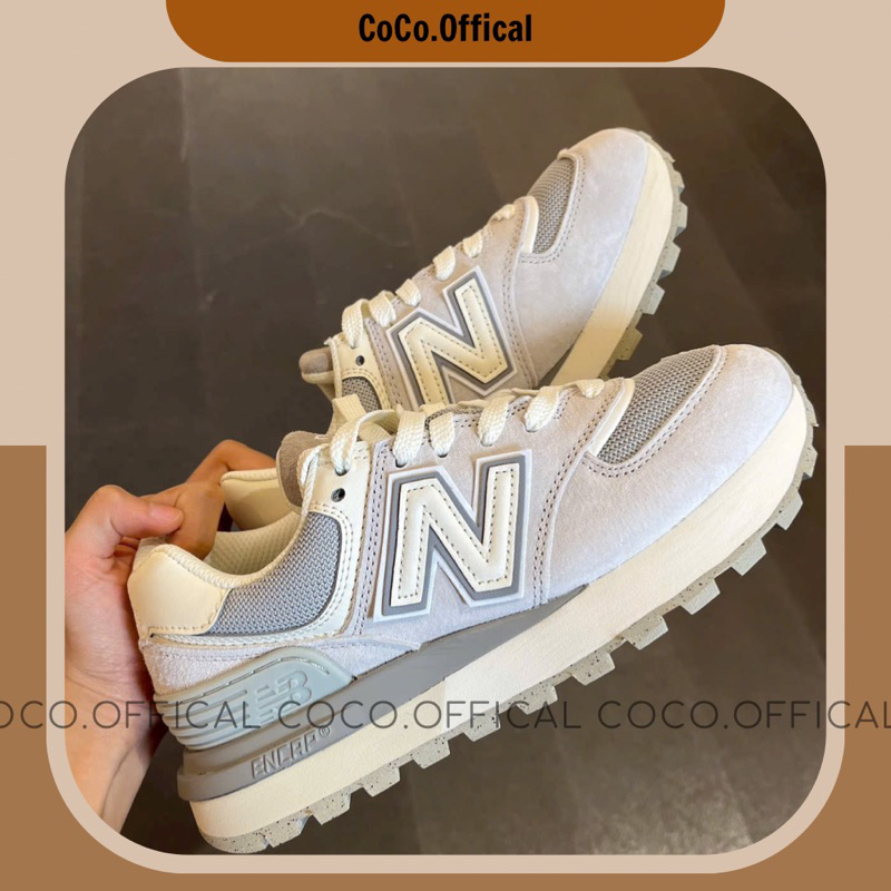 Giày New.Blance 574 Legacy V2 Grey White Lai Au Nam Nữ