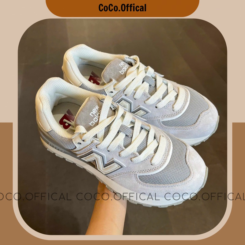 Giày New.Blance 574 Legacy V2 Grey White Lai Au Nam Nữ
