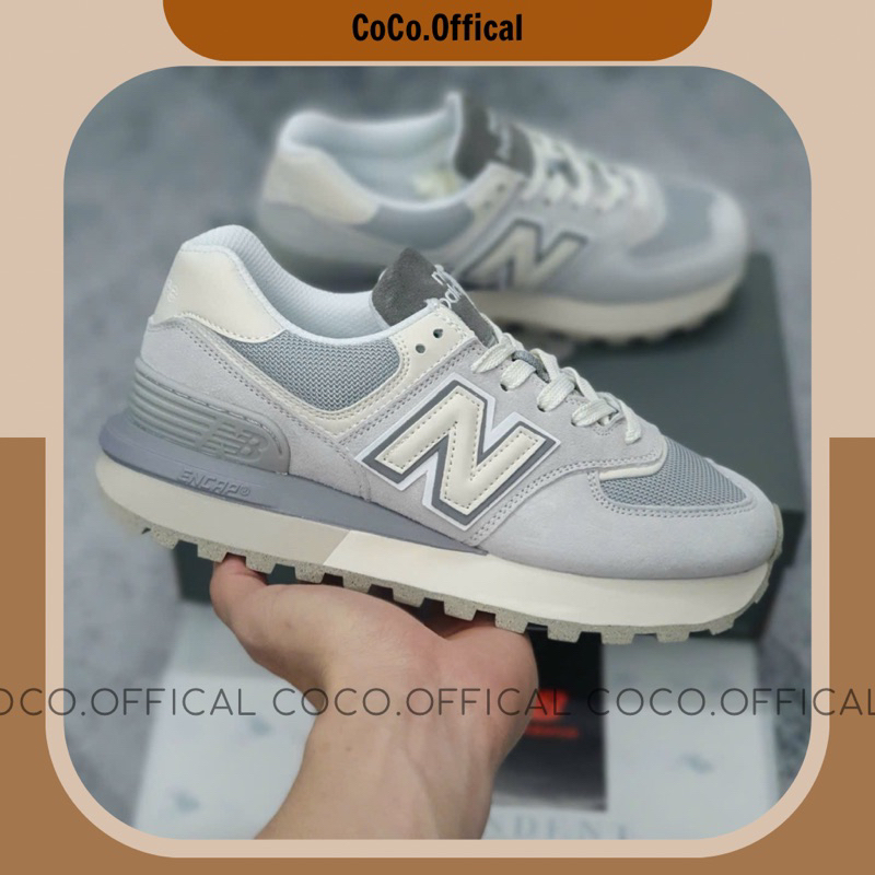 Giày New.Blance 574 Legacy V2 Grey White Lai Au Nam Nữ
