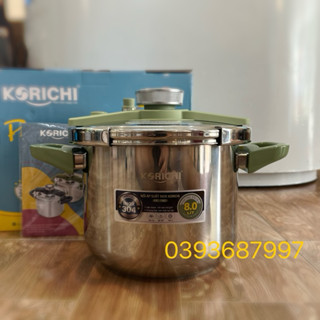 🎀Nồi Áp Suất Cơ Đáy Từ (Đun Từ,Gas,Hồng Ngoại) inox 304 Nguyên Khối-Bảo Hành 5 Năm