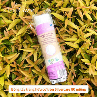 Bông Tẩy Trang Hữu cơ SilverCare Organic Cotton Pads, 80 Miếng
