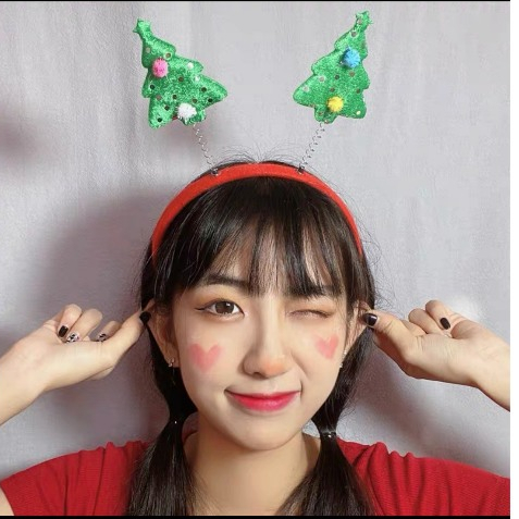 Bờm Giáng Sinh cài tóc , băng đô hình ông già noel , tuần lộc ,cây thông noel phụ kiện hóa trang Giáng Sinh