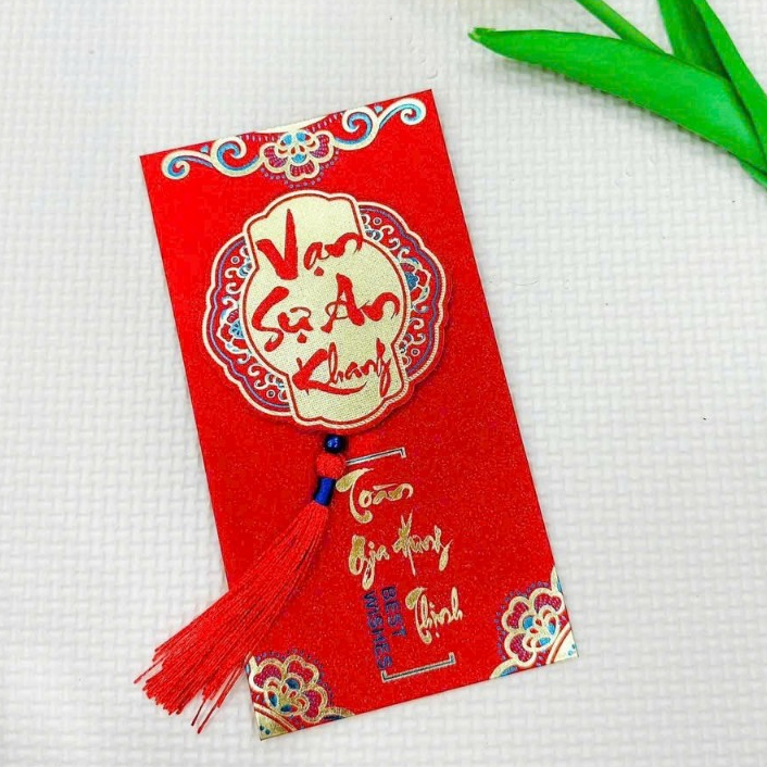 Bao Lì Xì Đỏ Lấp Lánh Nhũ Ánh Kim Lấp Lánh Sang Trọng Tết Giáp Thìn 2024 CUTE SHOP