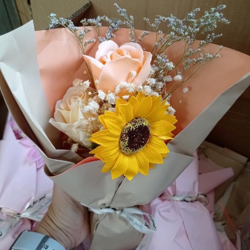 Bó hoa gấu bông làm quà tặng người yêu, quà sinh nhật, quà 20/11