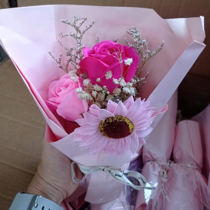 Bó hoa gấu bông làm quà tặng người yêu, quà sinh nhật, quà 20/11