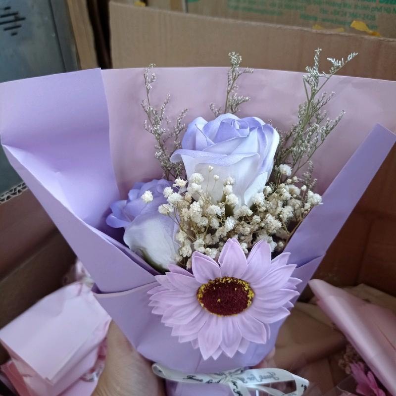 Bó hoa gấu bông làm quà tặng người yêu, quà sinh nhật, quà 20/11