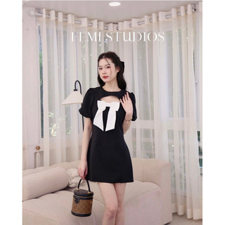[Femi Studios] Váy Macy đính nơ tiểu thư