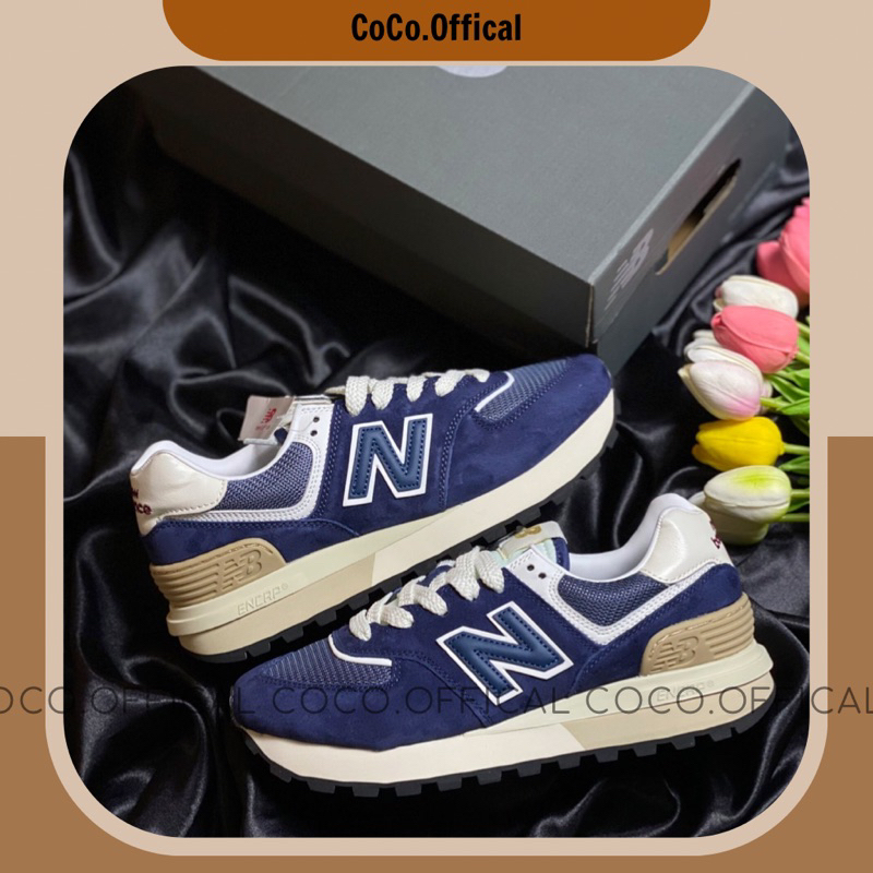 Giày New.Blance 574 Legacy Navy Blue Lai Au Nam Nữ