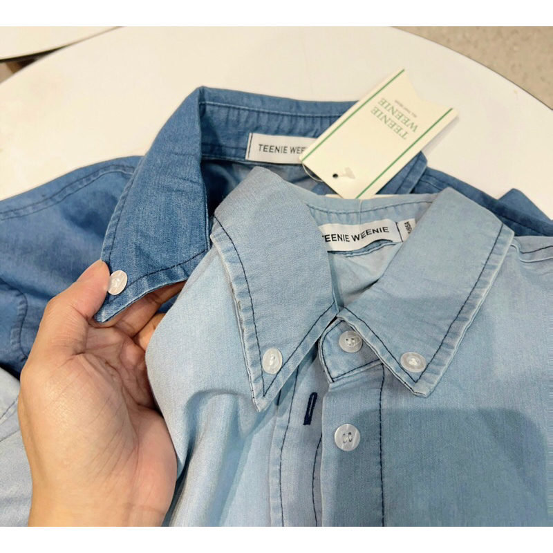 Áo sơmi thêu gấu 2 màu