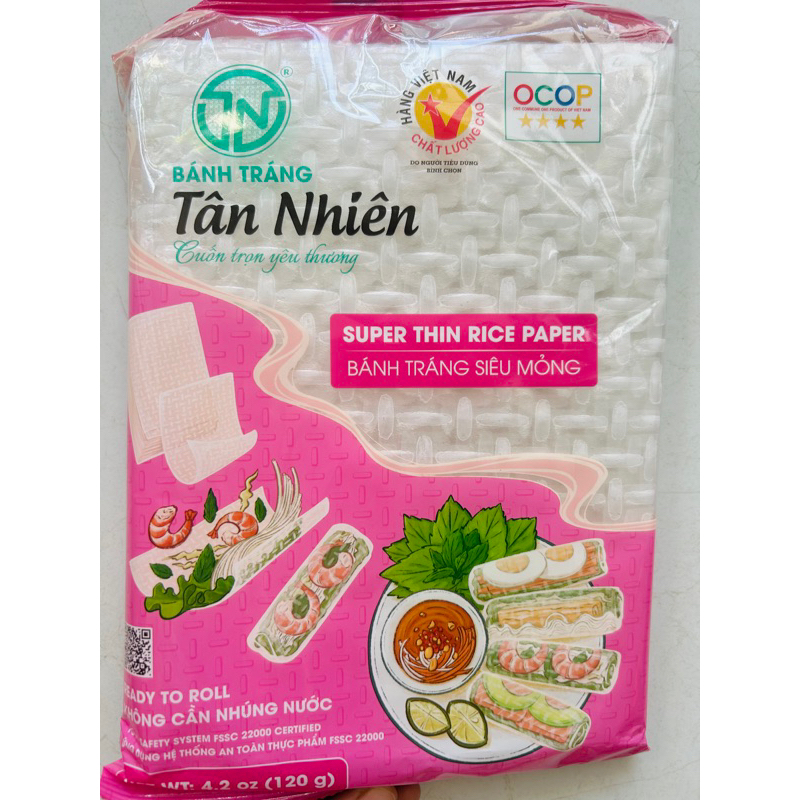 Bánh tráng tân nhiên siêu mỏng không nhúng nước 120gr